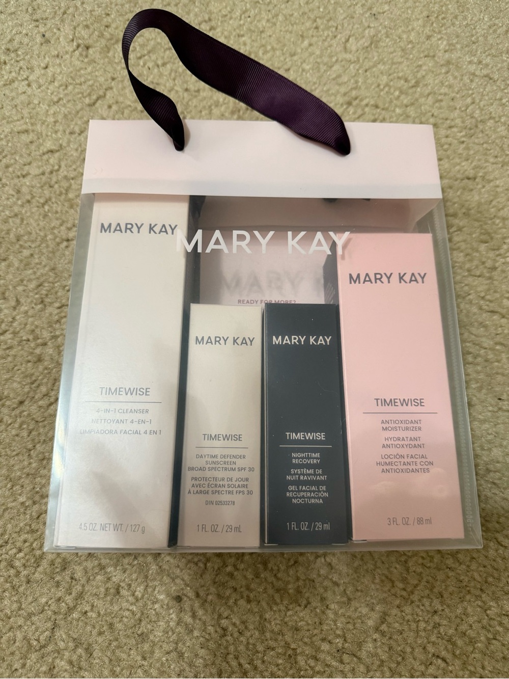 Mary Kay TimeWise Miracle Set Normal/Dry NEW Sealed 4 Piece Skincare